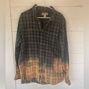 Green bleached flannel shirt!